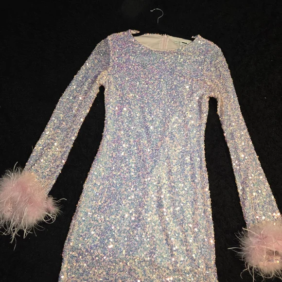 Sparkling Pink Sequin Costume Dress - Picture 1 of 4